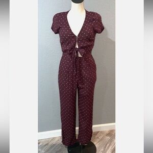 Abercrombie Tie Front Jumpsuit